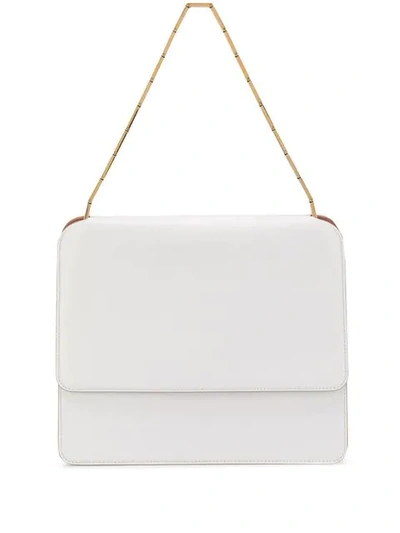 Shop Marni Squared Cachè Bag In White