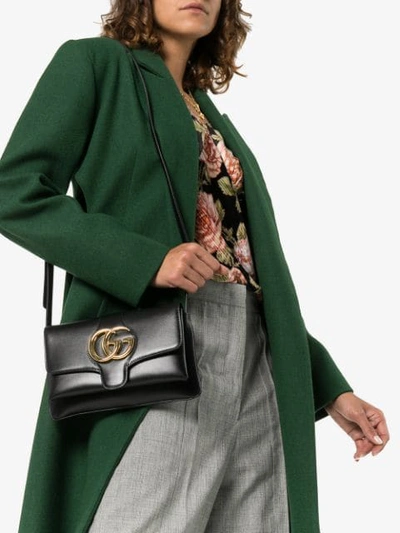 Shop Gucci Small Arli Shoulder Bag In Black