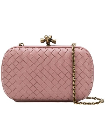 Bottega Veneta Knot Intrecciato Leather Clutch