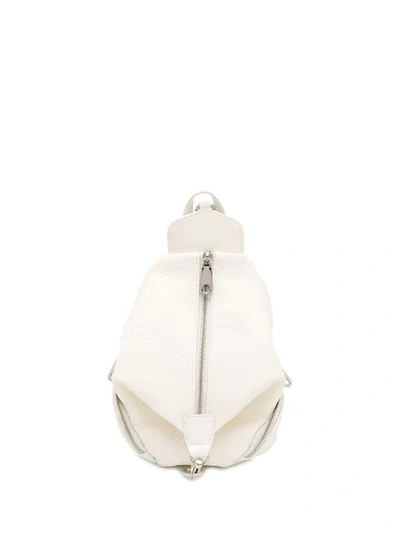 Shop Rebecca Minkoff Snakeskin Julian Backpack In White