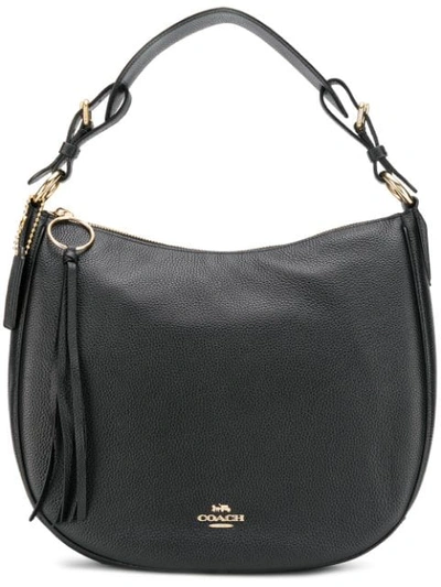 Shop Coach Sutton Hobo Bag In Black