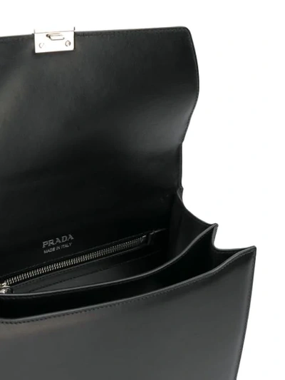 Shop Prada Studded Elektra Tote Bag In Black