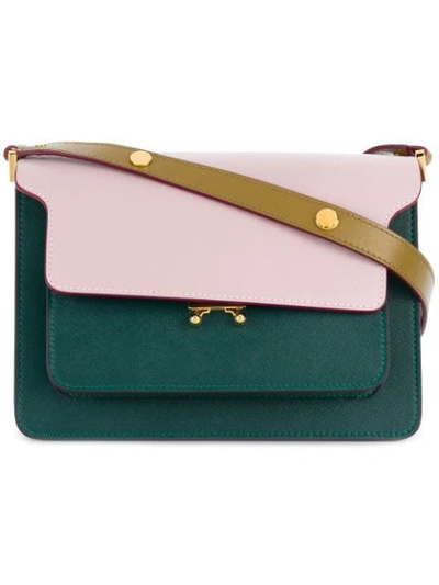 Shop Marni Trunk Shoulder Bag In Z134o Azalea