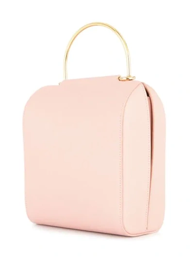 Shop Roksanda Curved Handle Mini Bag In Pink