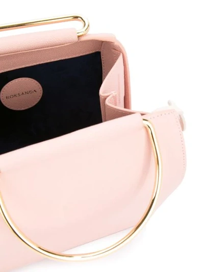 Shop Roksanda Curved Handle Mini Bag In Pink