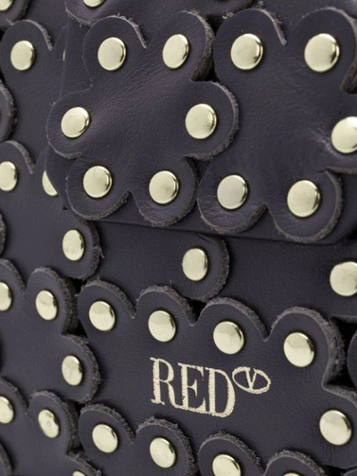 Shop Red Valentino Red(v) Flower Puzzle Bag - Grey