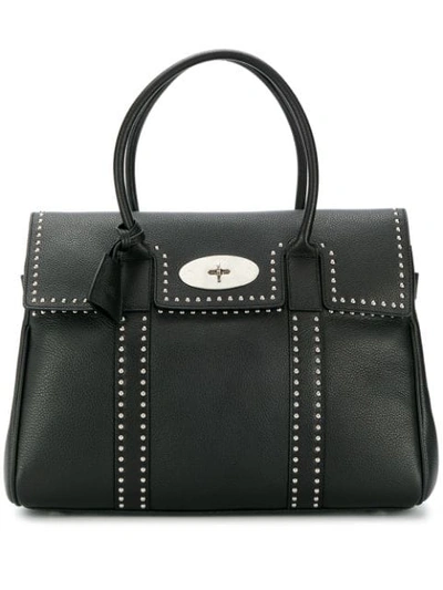 Shop Mulberry Baysweater Handbag In A100 Black