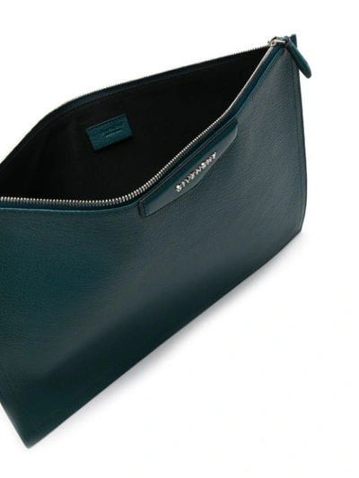 Shop Givenchy Antigona Pouch - Blue In 472 Prussian Blue