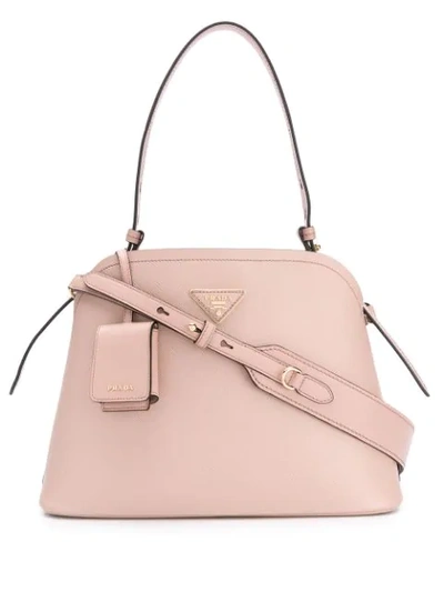 Shop Prada Matinee Tote Bag - Neutrals