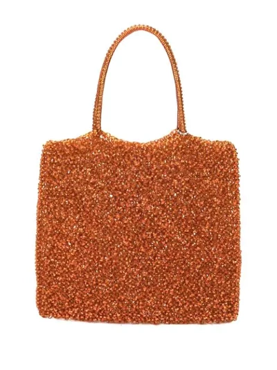 Shop Anteprima Standard Medium Wirebag Tote In Arancio 028