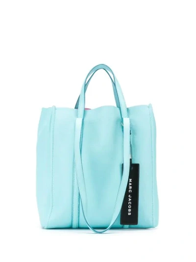 Shop Marc Jacobs The Tag Tote In Blue