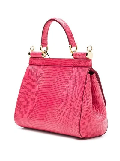 Shop Dolce & Gabbana Sicily Tote In Pink