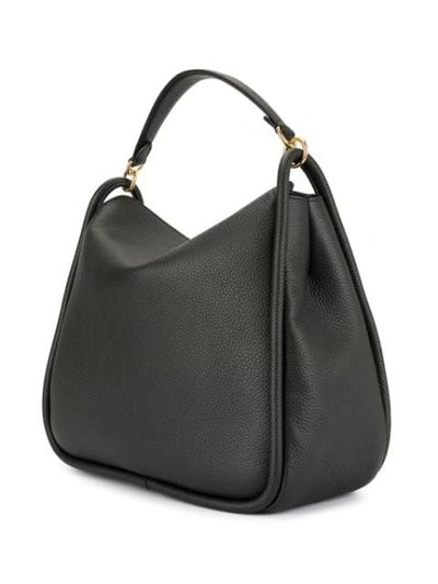 Shop Mulberry Leighton Small Classic Grain Bag In Black