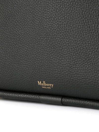 Shop Mulberry Leighton Small Classic Grain Bag In Black
