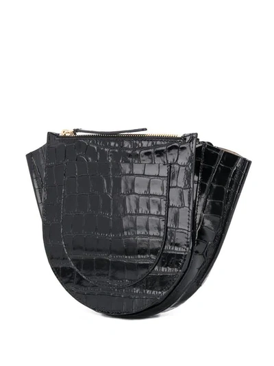 Shop Wandler Mini Hortensia Shoulder Bag In Black