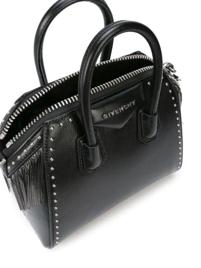 Shop Givenchy Mini Antigona Bag - Black