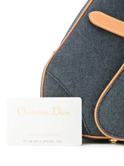 Pre-owned Dior  Saddle Hand Bag In Blue