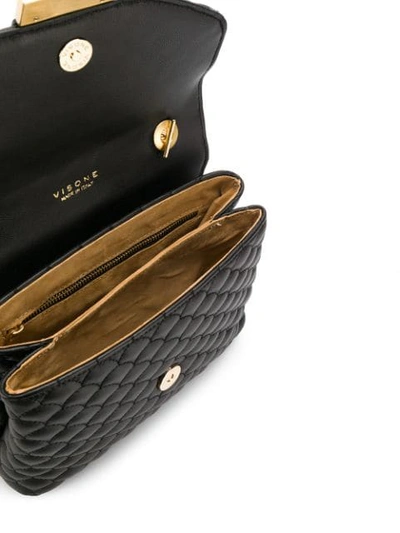 Shop Visone Alice Studded Mini Shoulder Bag - Black
