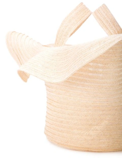 Shop Rosie Assoulin Structured Tote Bag In Neutrals