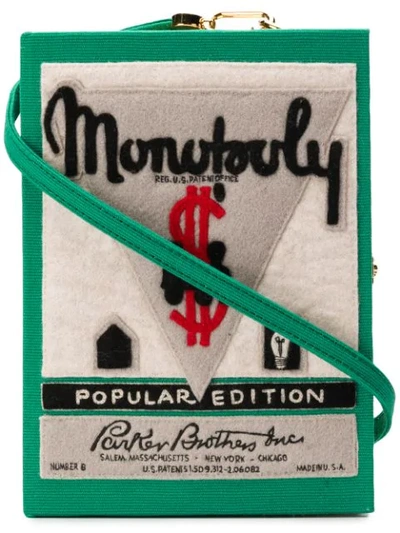Shop Olympia Le-tan Monopoly Popular Edition Clutch Bag In Green