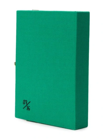 Shop Olympia Le-tan Monopoly Popular Edition Clutch Bag In Green