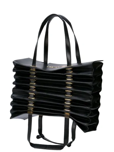 Shop Y/project Accordion Shoulder Bag  In Black