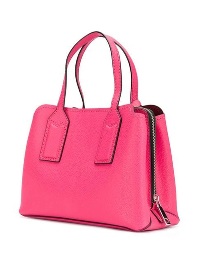 Shop Marc Jacobs Handtasche Mit Logo-schild In Pink