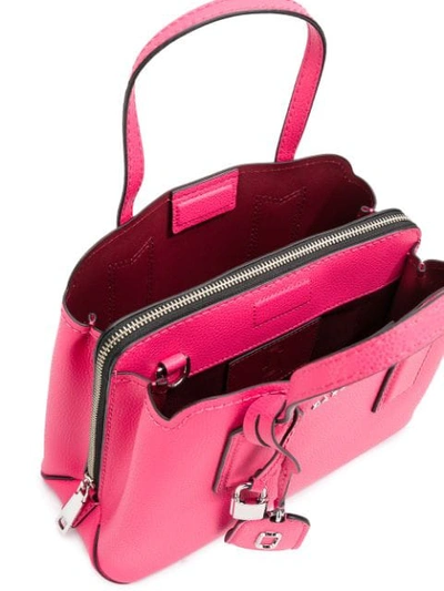 Shop Marc Jacobs Handtasche Mit Logo-schild In Pink