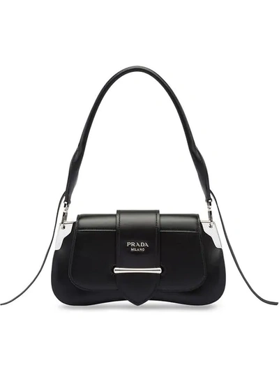 Shop Prada Sidonie Shoulder Bag In Black