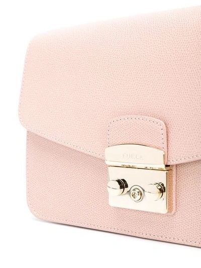 Shop Furla Rectangular Metropolis Bag In Pink