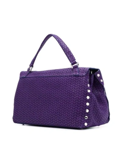 Shop Zanellato Postina Tote Bag - Purple