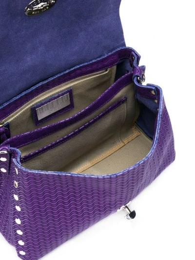 Shop Zanellato Postina Tote Bag - Purple