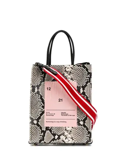 Shop N°21 Snake-print Shopper Bag In N0178 Rock