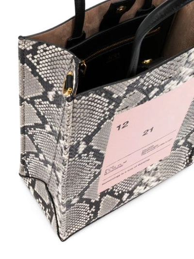 Shop N°21 Snake-print Shopper Bag In N0178 Rock