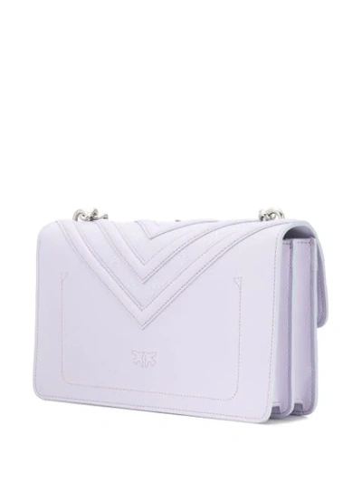 Shop Pinko Quilted Crossbody In Purple