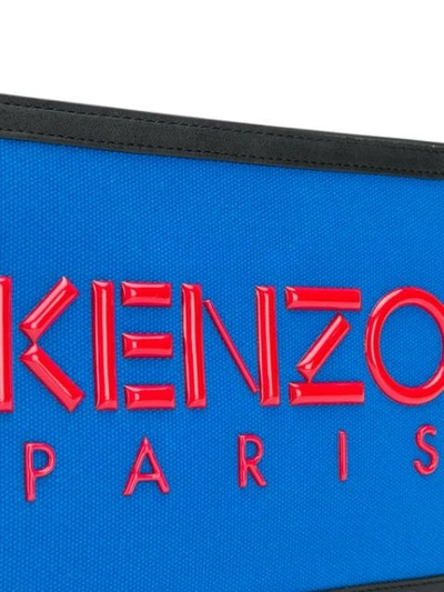 Shop Kenzo Paris Clutch Bag In Black