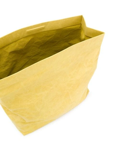 Shop Simon Miller Roll Top Clutch Bag In Yellow