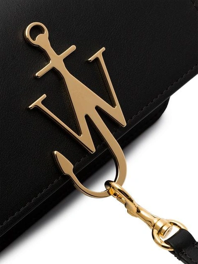 Shop Jw Anderson Anchor Logo Plaque Crossbody Bag In Black