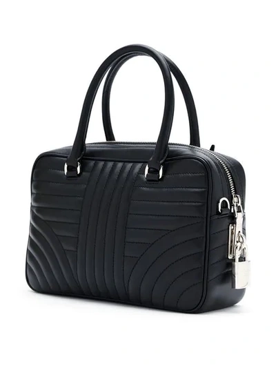 Shop Prada Bauletto Tote Bag In Black