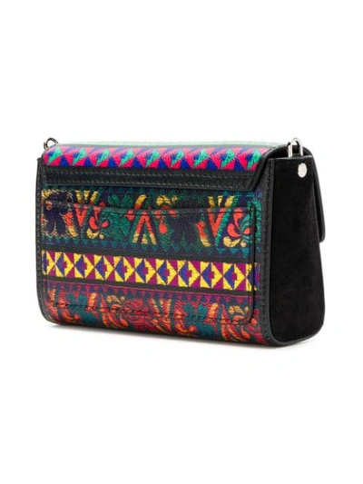 Shop Etro Printed Mini Cross-body Bag - Black