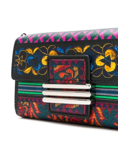 Shop Etro Printed Mini Cross-body Bag - Black