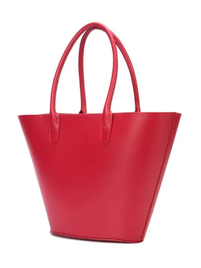 Shop Mansur Gavriel Triangle Tote Bag - Red