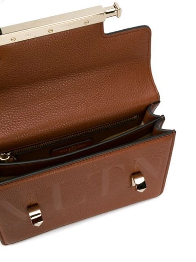 Shop Valentino Garavani Uptown Shoulder Bag In Brown