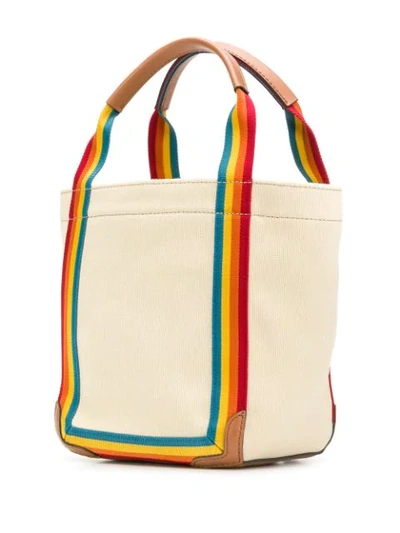 Shop Anya Hindmarch Small Pont Tote In Neutrals