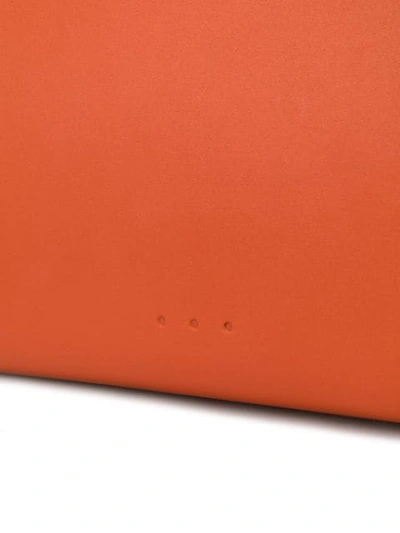 Shop Aesther Ekme Square Clutch Bag In Orange