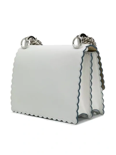 Shop Fendi Small Kan I Shoulder Bag In F0w6q Bianco