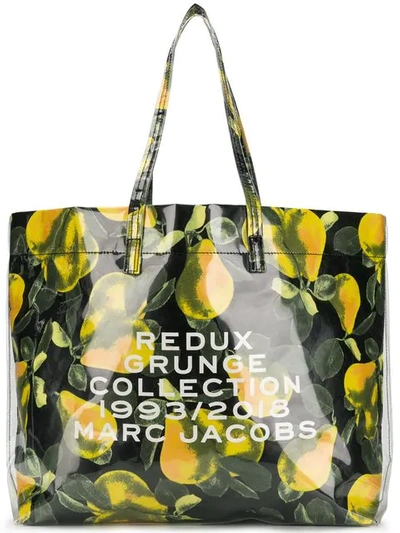 Shop Marc Jacobs Redux Grunge Fruit Tote In Black