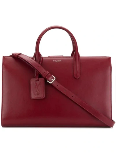 Shop Saint Laurent Large Jane Tote Bag - Red