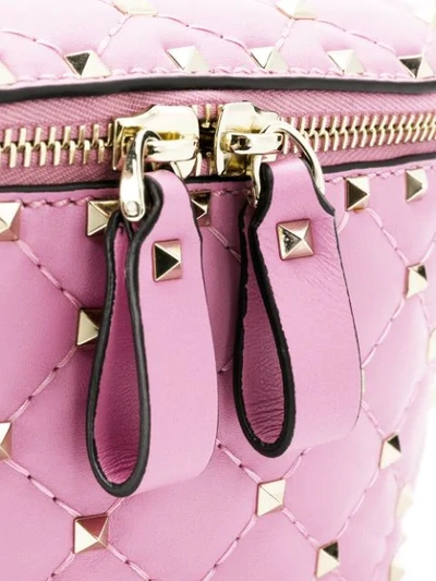 VALENTINO VALENTINO GARAVANI ROCKSTUD SPIKE BELT BAG - 粉色