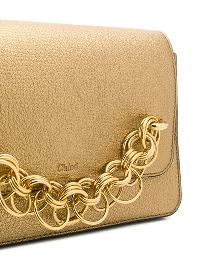 Shop Chloé Bijou Shoulder Bag In Gold